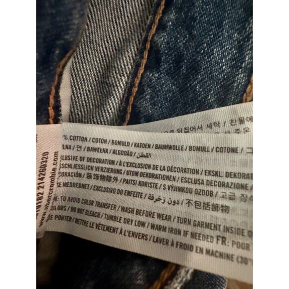 Abercrombie & Fitch Womens Annie High Rise Medium Wash Girlfriend Jeans 26, 2S - Picture 8 of 8